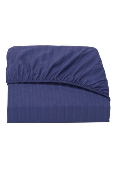 Простирадло на гумці Good-Dream страйп-сатин Dark Blu 70х190 (GDSSDBSHEETF070190) GDSSDBSHEETF070190 фото