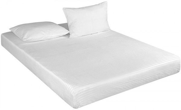 Простирадло Good-Dream Сатин-Страйп White на резинці 70х190 (GDSSWSHEETF070190) GDSSWSHEETF070190 фото