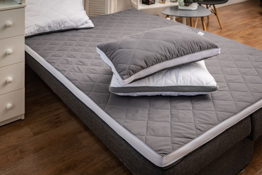 Подушка анатомічна класична "Strong Sleep 3D" Gray-White collection 40х60 1221 фото