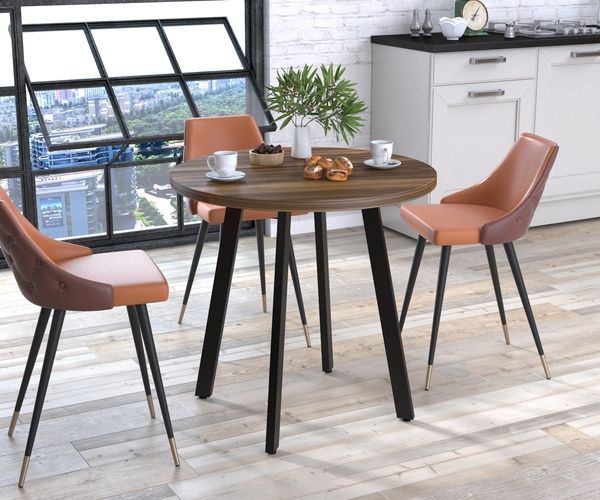 Круглий обідній стіл Лерой Loft Design 143772c23348 фото