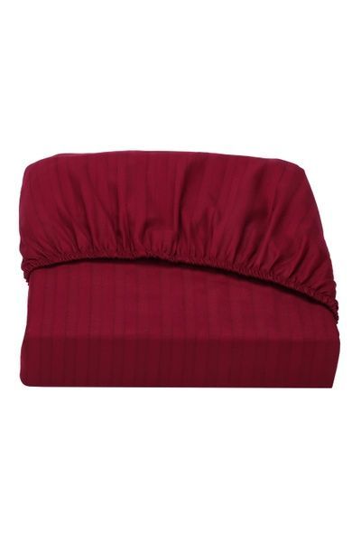 Простирадло на гумці Good-Dream страйп-сатин Bordo 70х190 (GDSSBSHEETF070190) GDSSBSHEETF070190 фото
