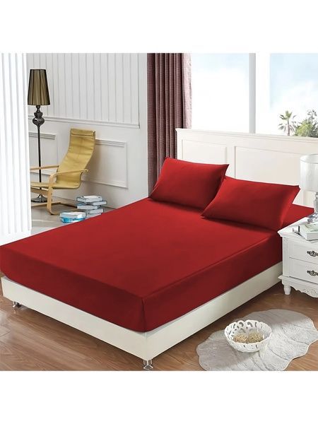 Набір Good-Dream простирадло на резинці 70х190 + 2 наволочки 50х70 сатин Red (GDBSSR070190) GDBSSR070190 фото